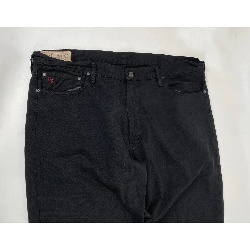 Polo Ralph Lauren Classic 867 Authentic Denim Jeans Mens Size 40x32 Black‎